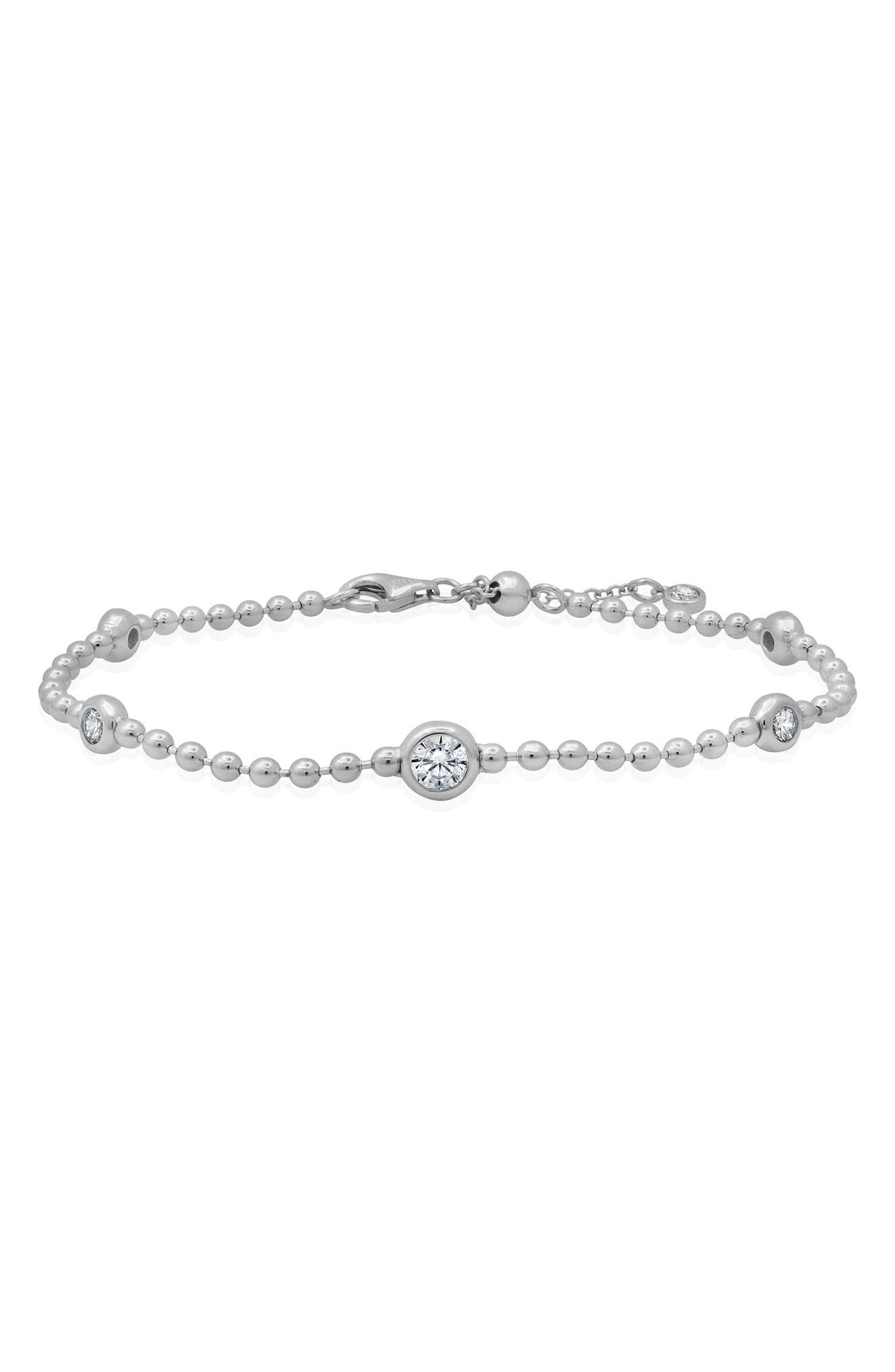 selected PURE PLATINUM/ CLEAR STONE