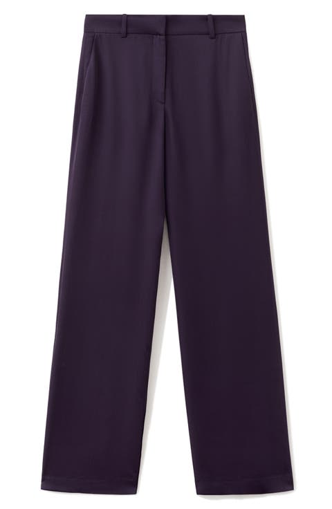 Straight Mid Rise Pants