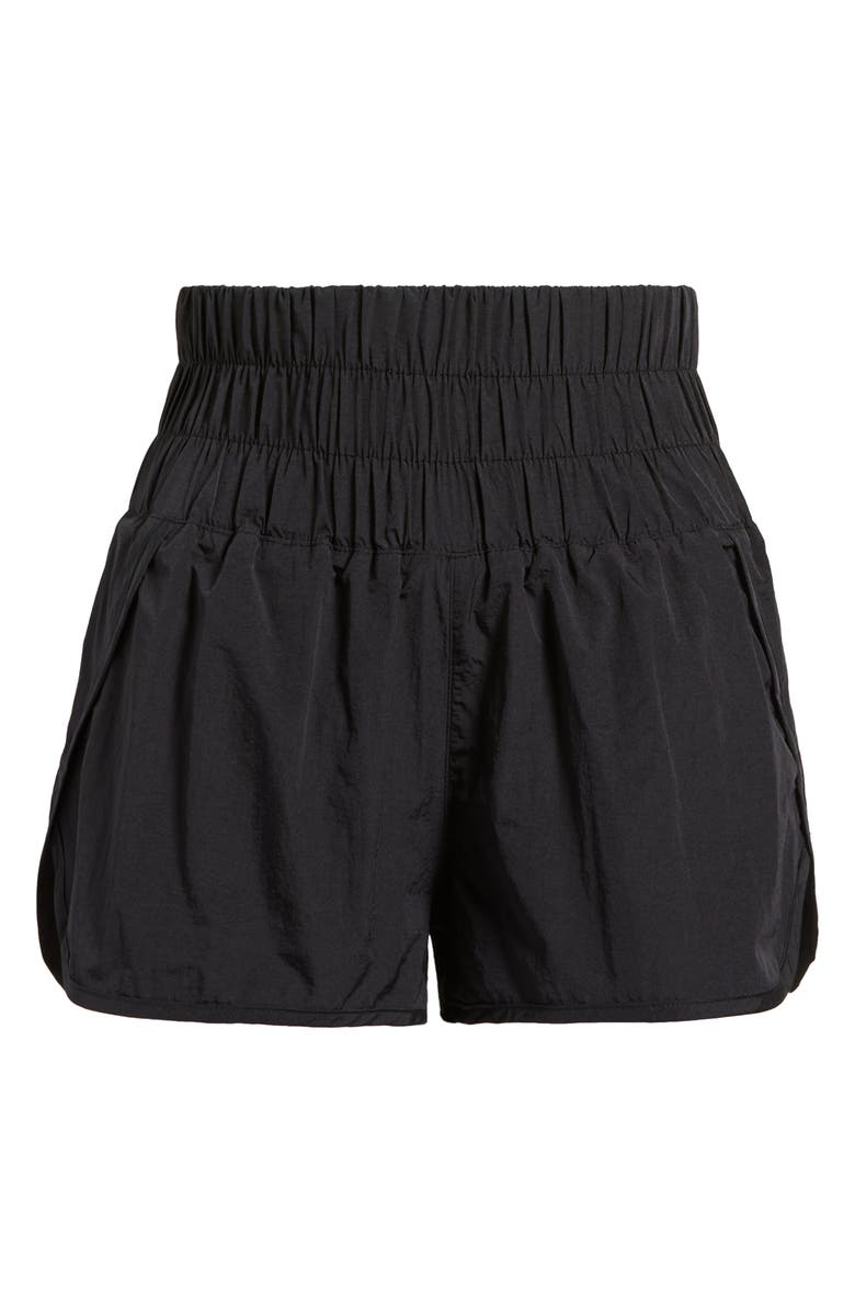 Free People FP Movement The Way Home Shorts, Alternate, color, Washed Black