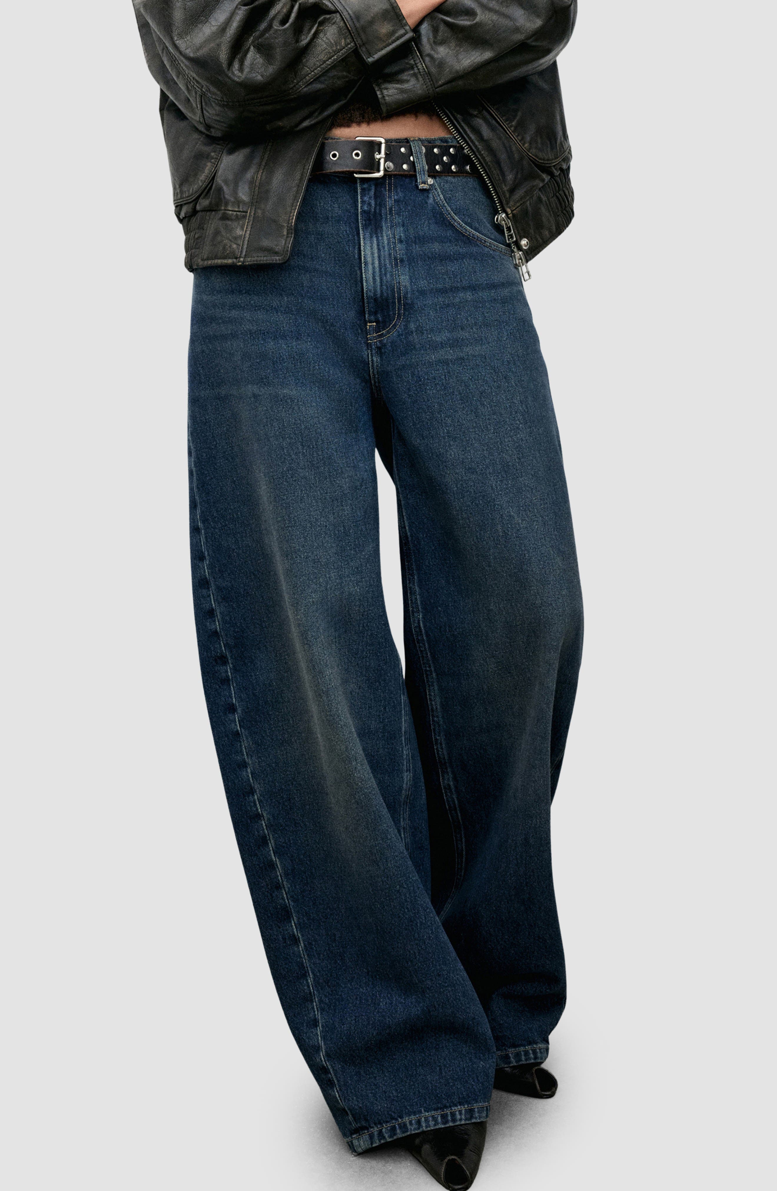MANGO Barrel Leg Jeans