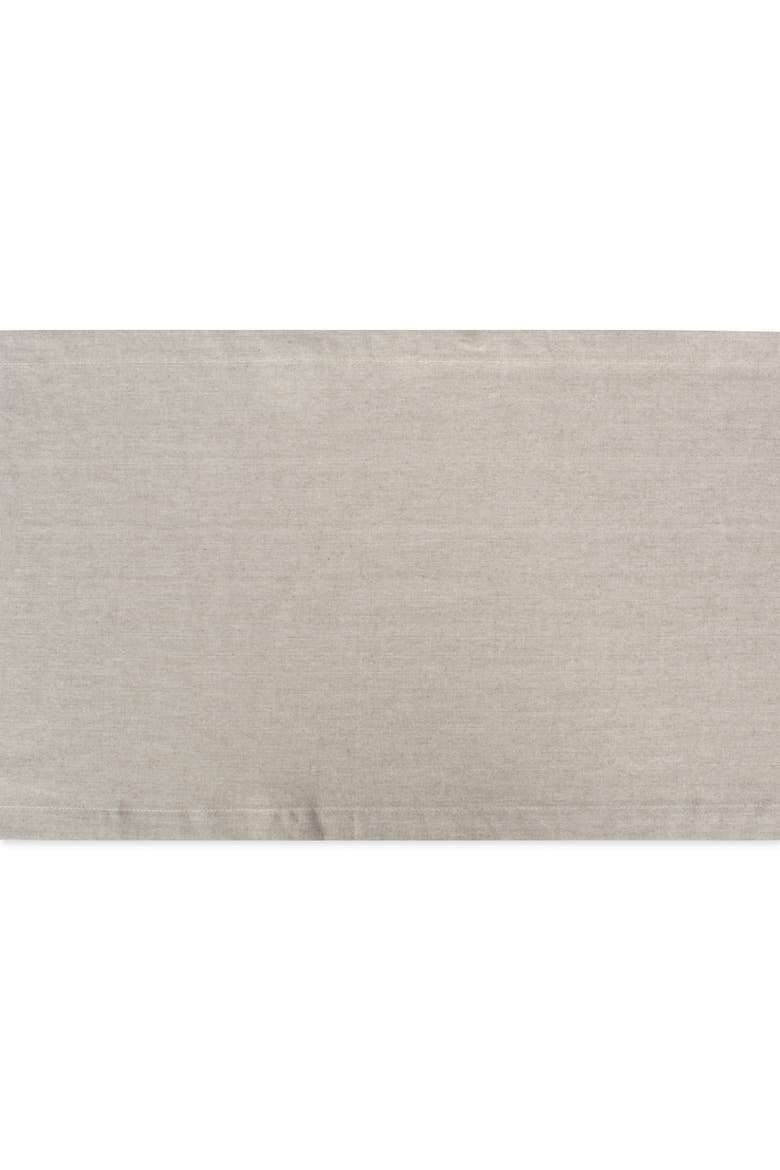 Solid Chambray Table Runner, Alternate, color, Stone