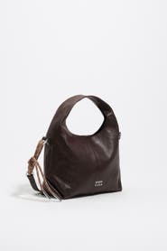 Bimba y Lola Small Leather Paper Crossbody Bag