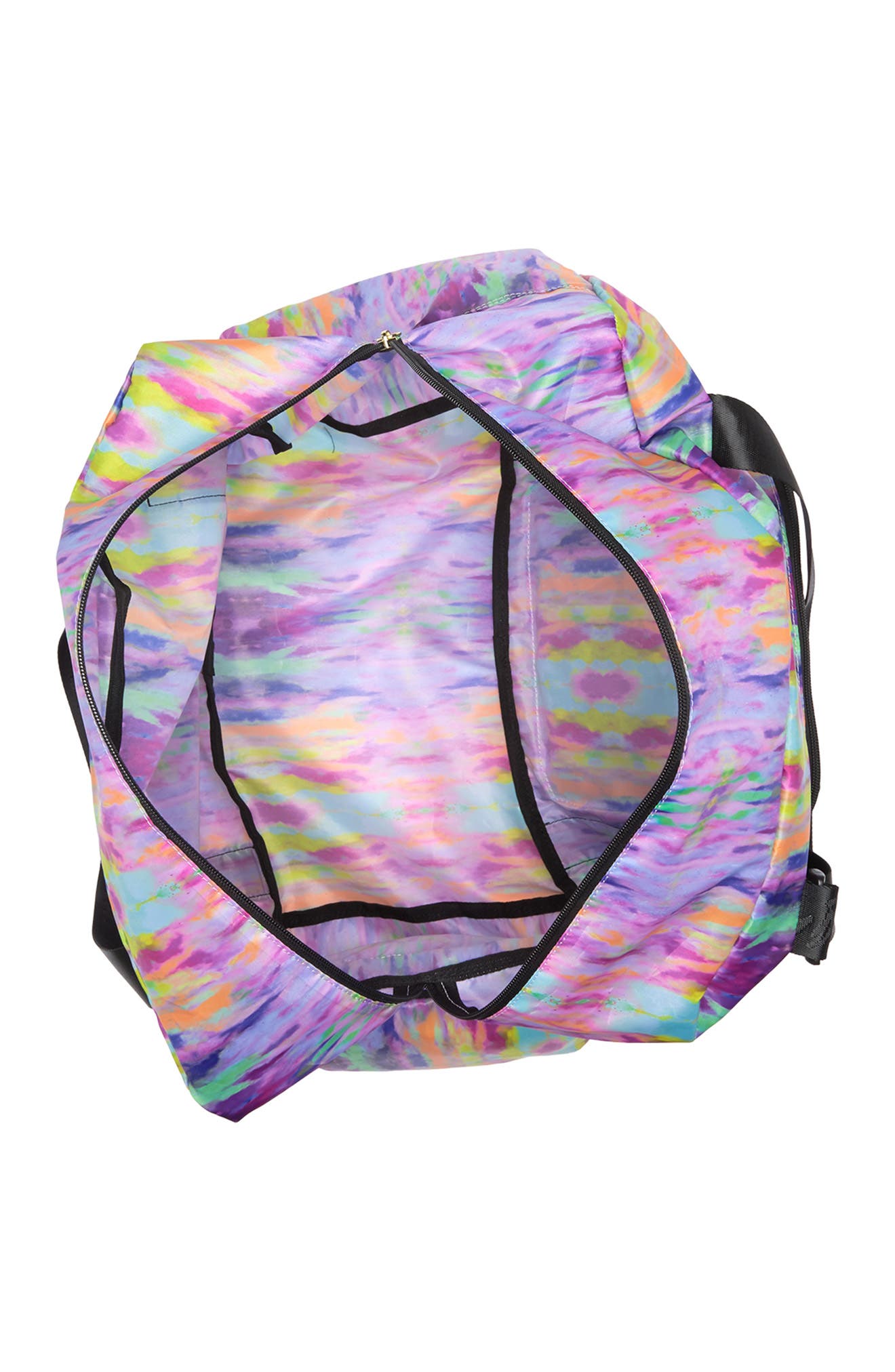 Betsey Johnson Pack-It Nylon Weekend Duffle Bag, Alternate, color, 