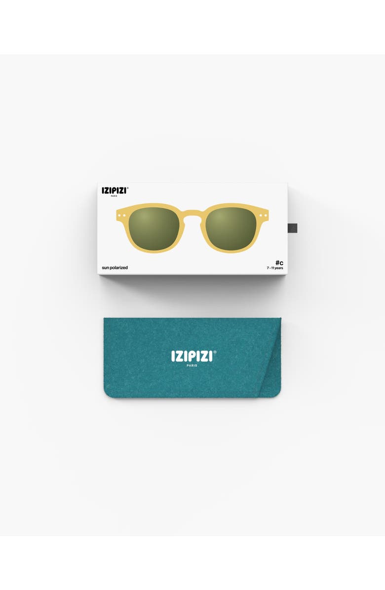 IZIPIZI #C 41mm Square Child 7-11y Sunglasses, Alternate, color, Yellow Honey