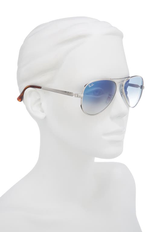 Ray Ban Ray-ban Max Aviator 58mm Gradient Pilot Sunglasses In Metallic