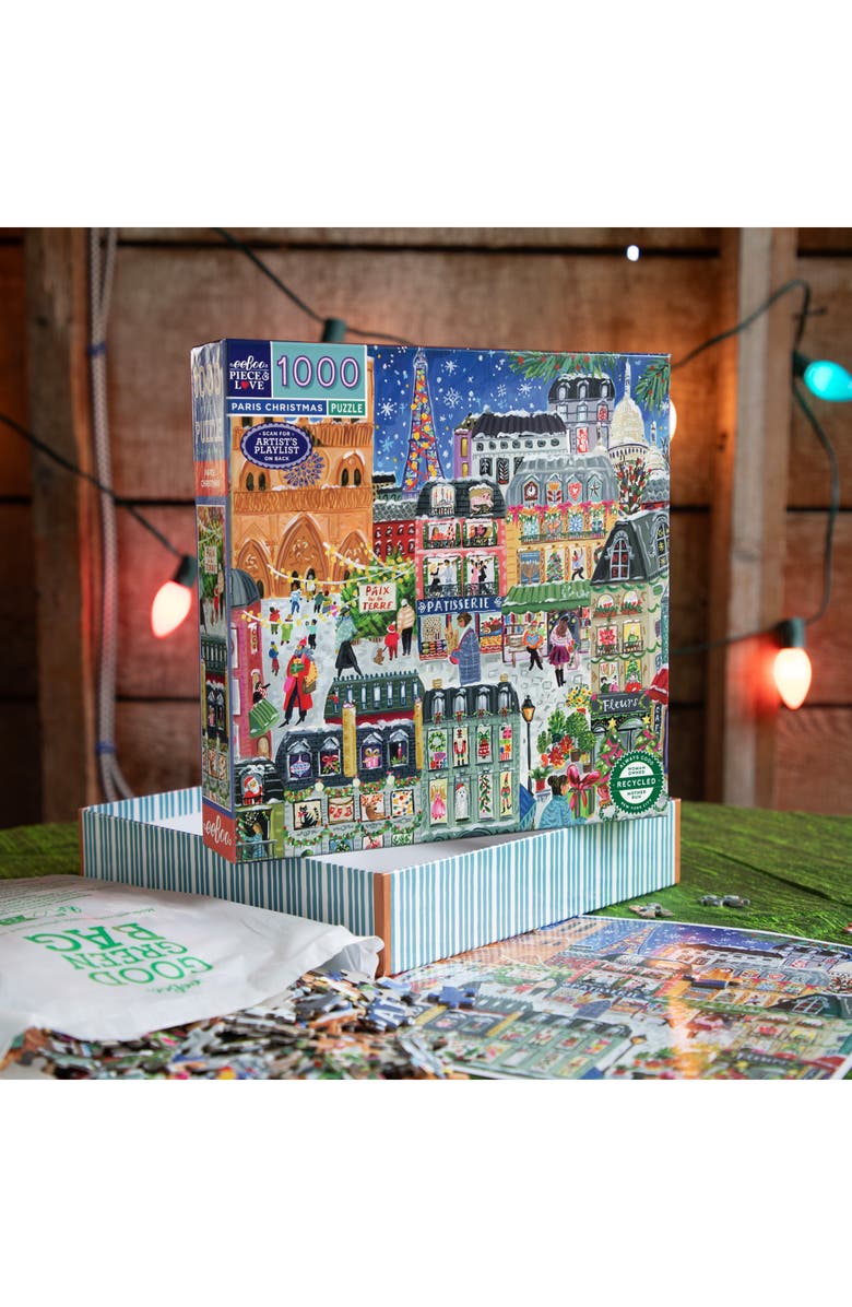eeBoo Paris Christmas 1000-Piece Puzzle, Alternate, color,