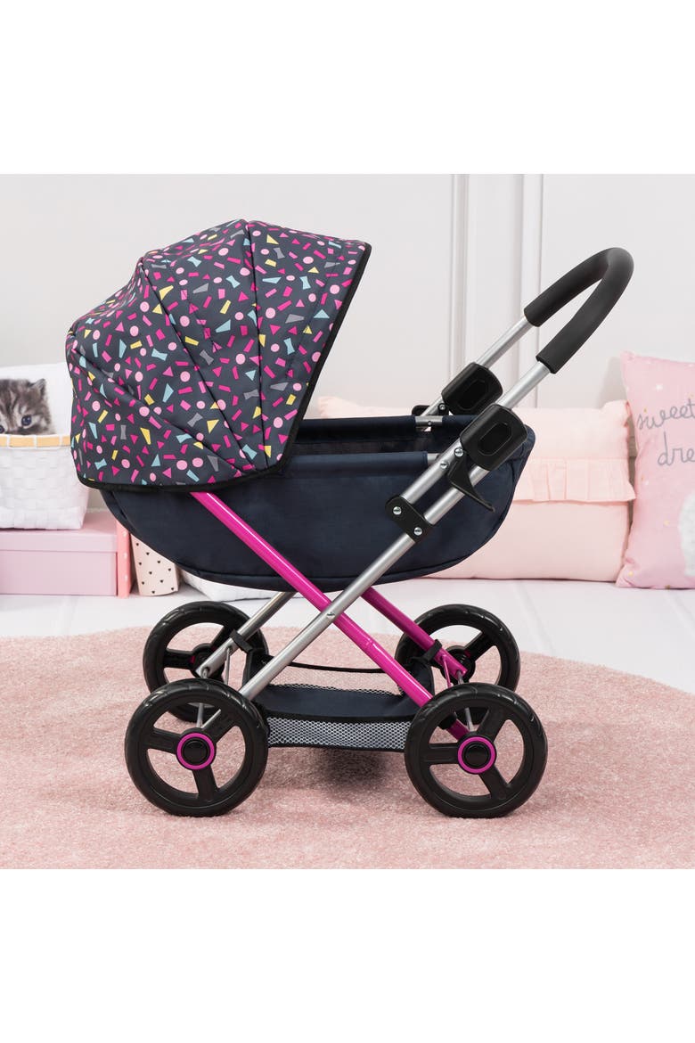 Pram Cosy Navy, Hot Pink, Fairy for Dolls Up to 18", Alternate, color, Multicolored