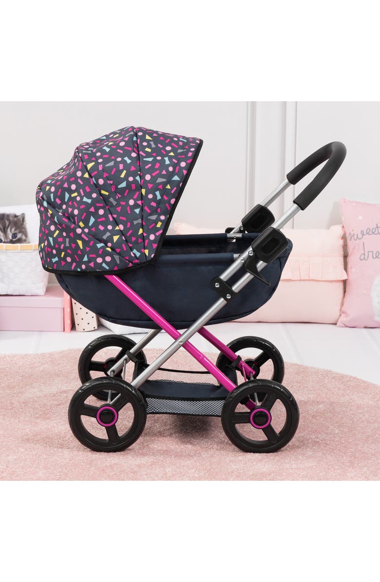 Bayer Design Pram Cosy Navy, Hot Pink, Fairy for Dolls Up to 18", Alternate, color, Multicolored