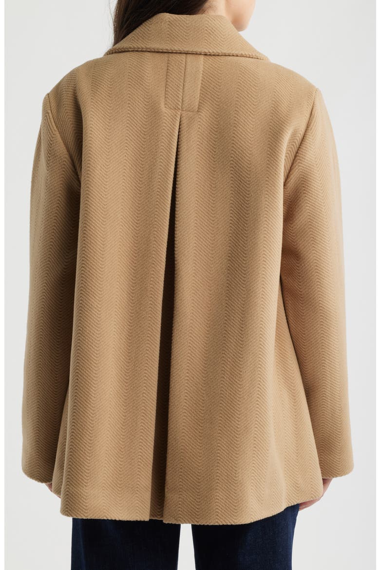 Wool Herringbone Swing Coat, Alternate, color, BISCUIT