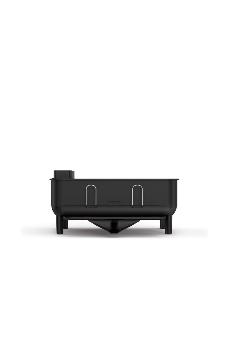 compact steel frame dishrack, Alternate, color, Matte Black