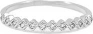Bearfruit Jewelry 14k Gold Plated Thin Crystal Band Ring Minimalist Dainty Daily Wear