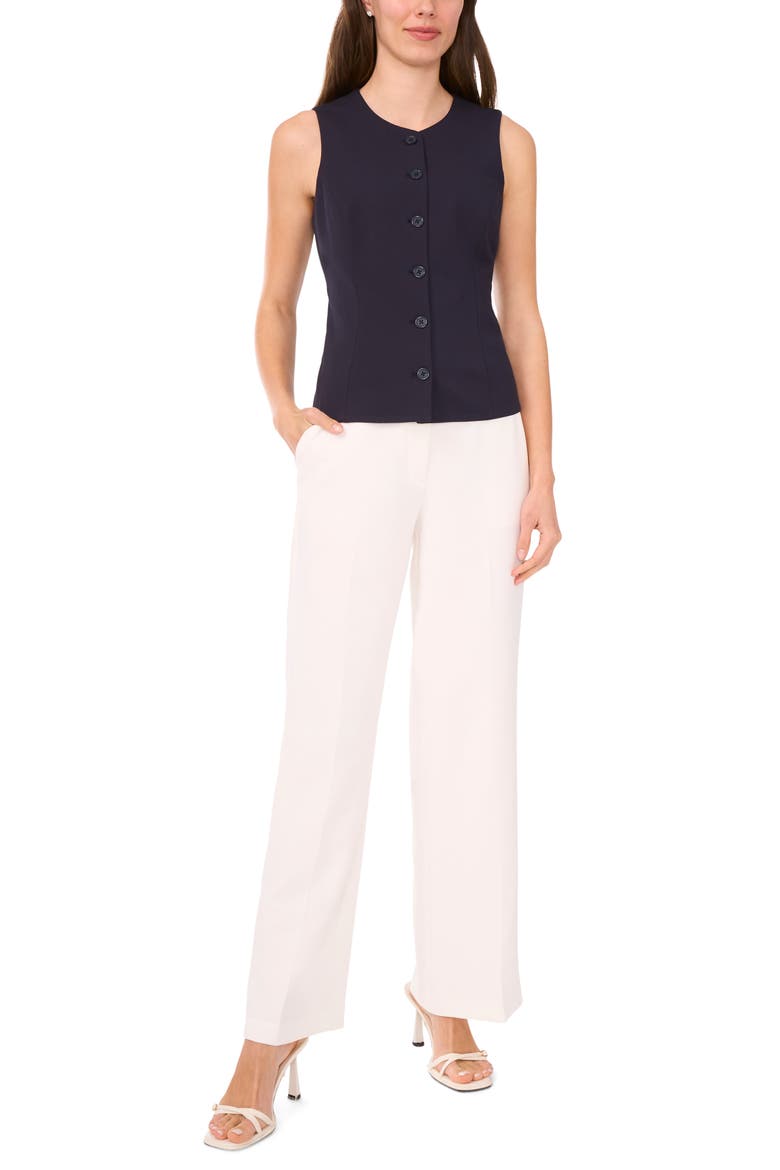Button-Up Vest, Alternate, color, NAVY DEPTHS