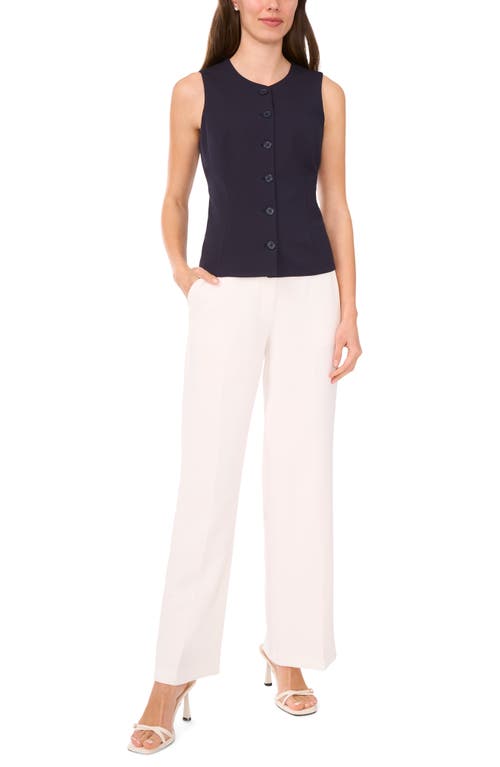 Halogen ® Button-up Vest In Blue