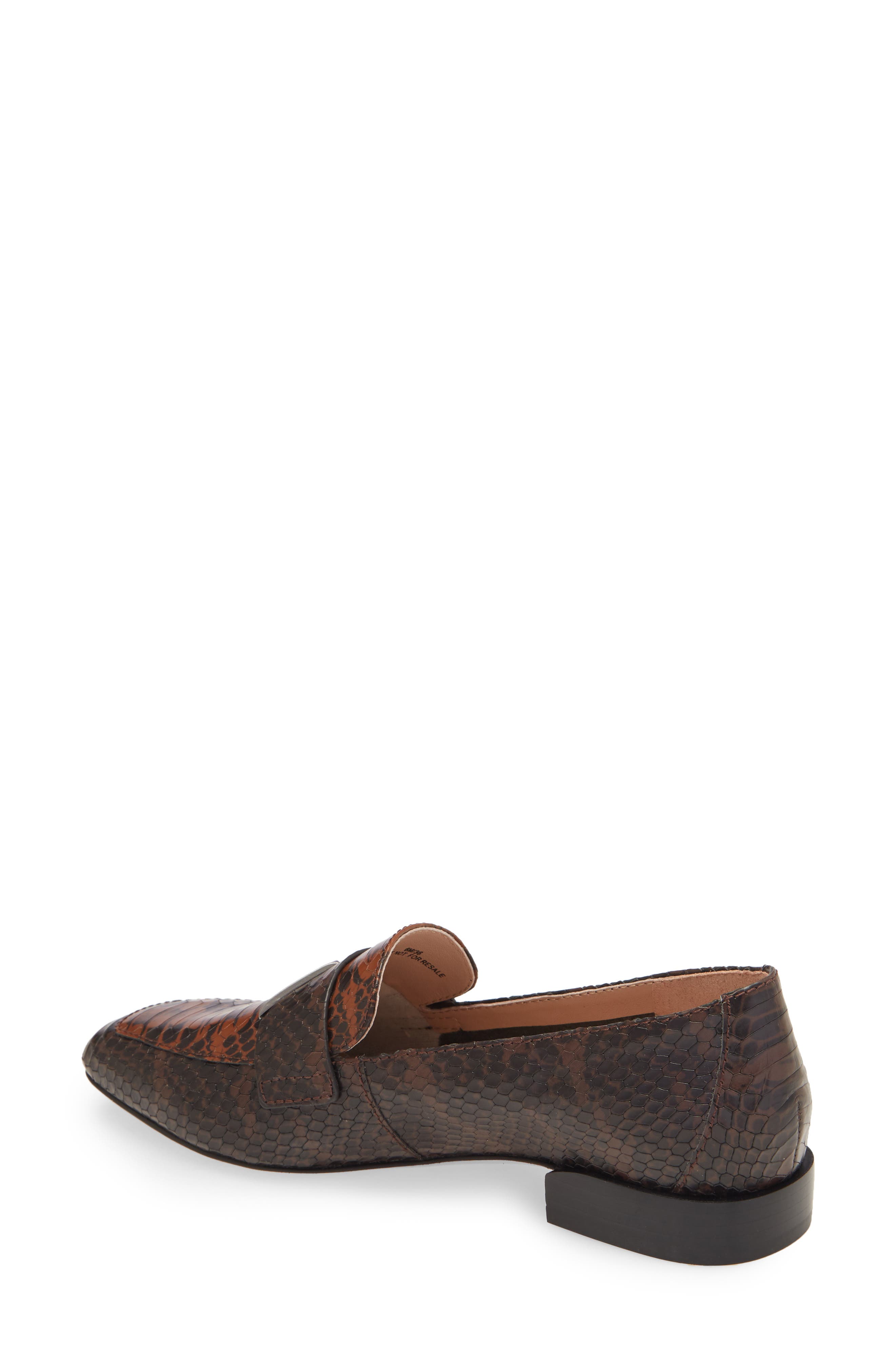 27 Edit Roxanne Loafer, Alternate, color, SADDLE/ CHOCOLATE SNAKE PRINT