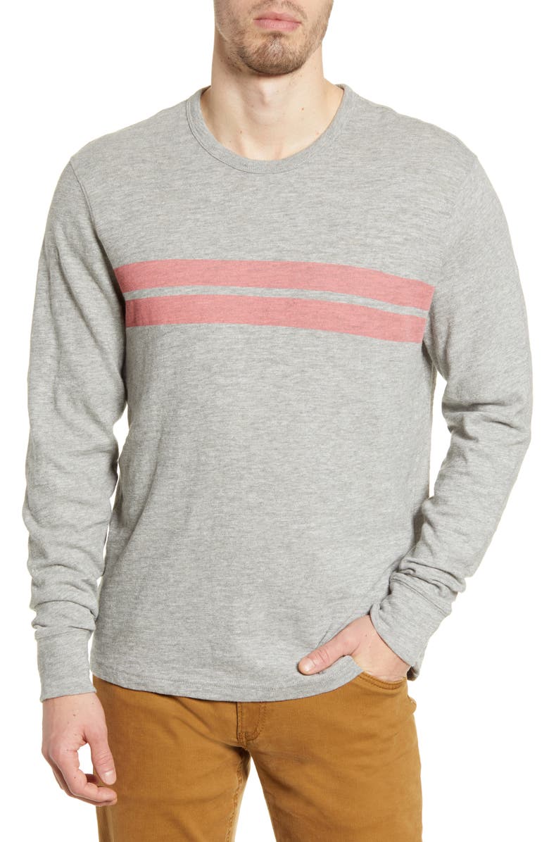 Faherty Surf Twin Stripe Long Sleeve T-Shirt, Main, color, 