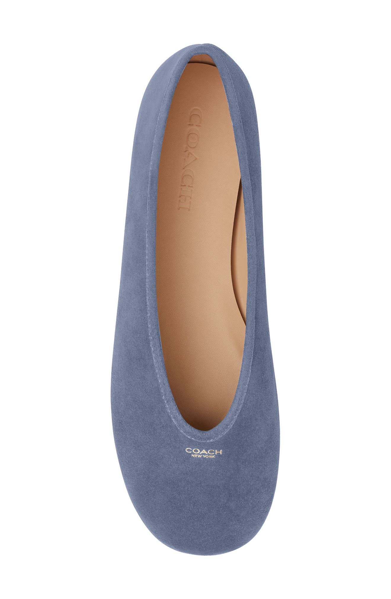 COACH Houston Ballet Flat, Alternate, color, Light Denim