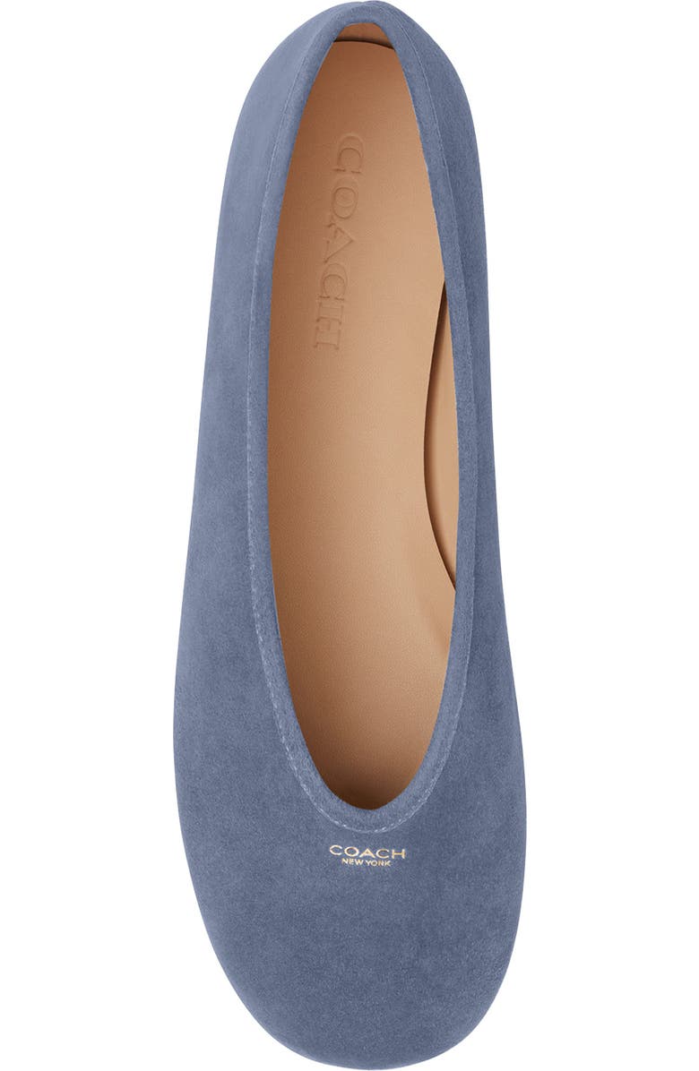 COACH Houston Ballet Flat, Alternate, color, Light Denim
