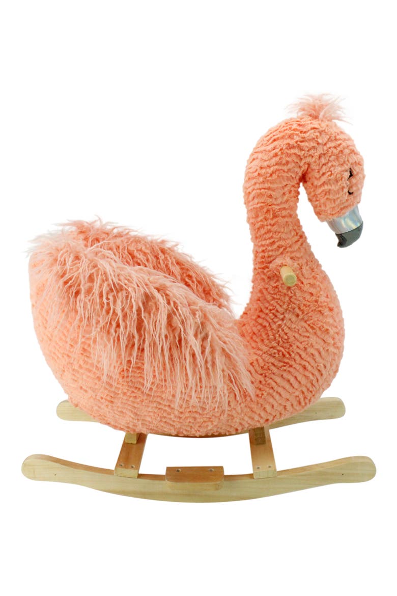Soft Landing™ Flamingo JoyRides™ Rocker, Alternate, color, CORAL