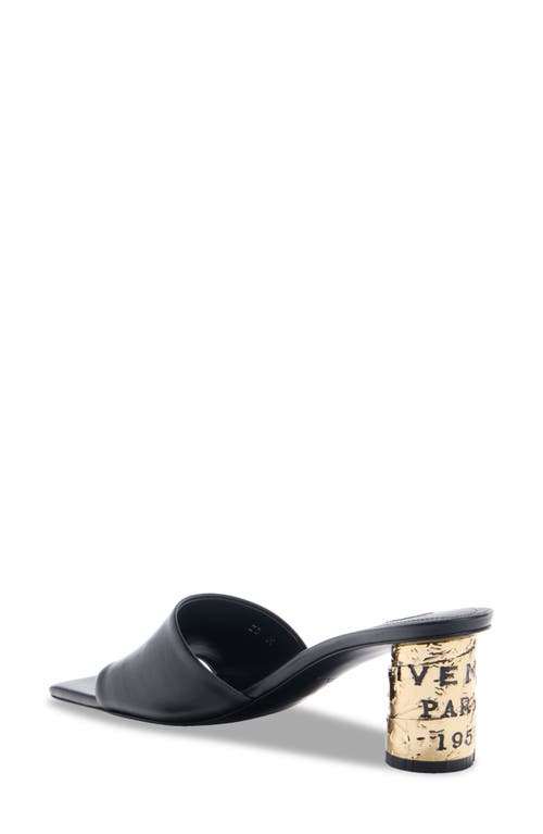 Givenchy Logo Heel Sandal In Black