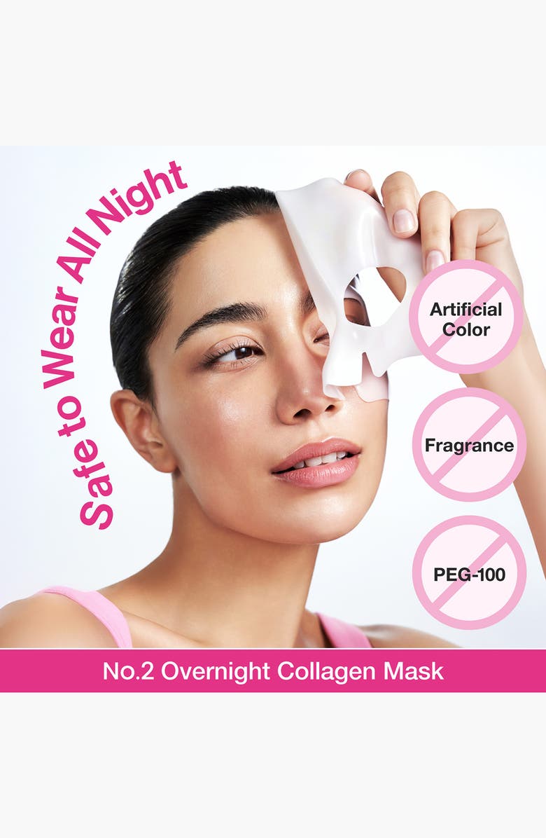 Numbuzin No.2 Rose PDRN Overnight Collagen Mask, Alternate, color,