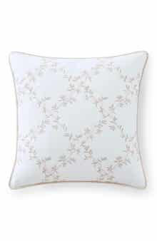 Blooming Trellis Cotton Decorative Pillow