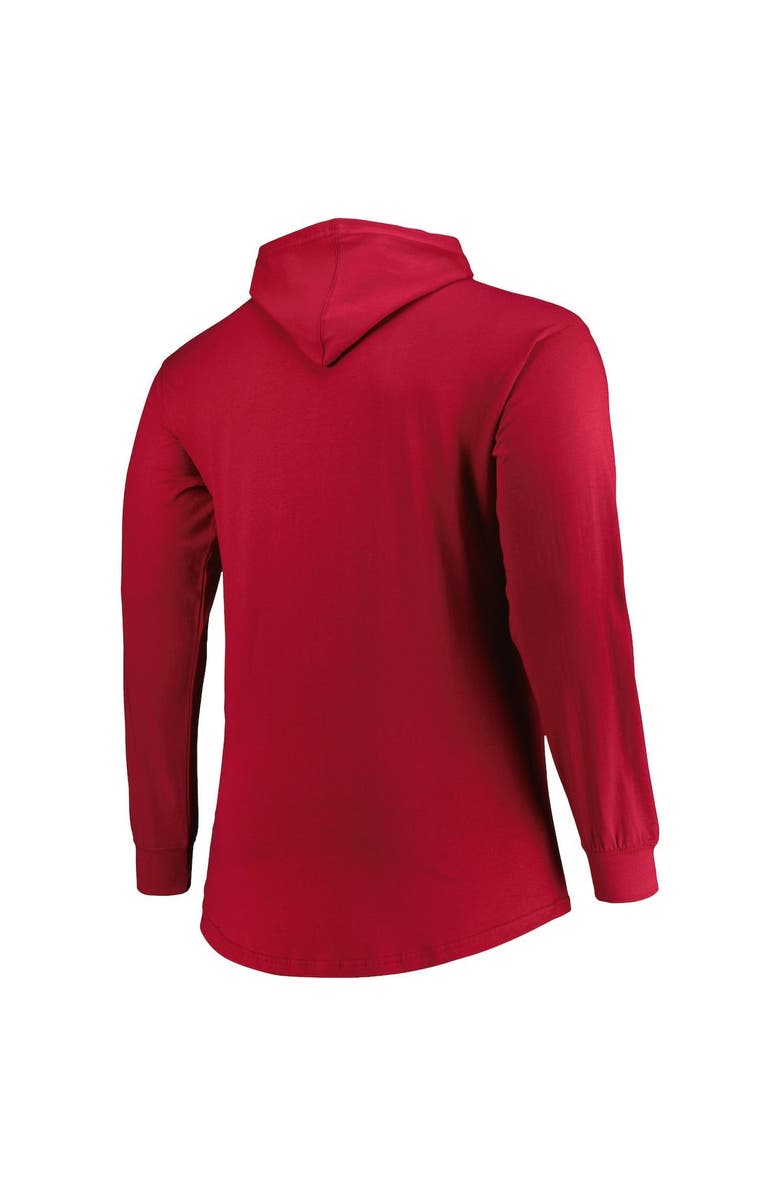 FANATICS Men's Fanatics Branded Red Tampa Bay Buccaneers Big & Tall Front Runner Pullover Hoodie, Alternate, color, Red