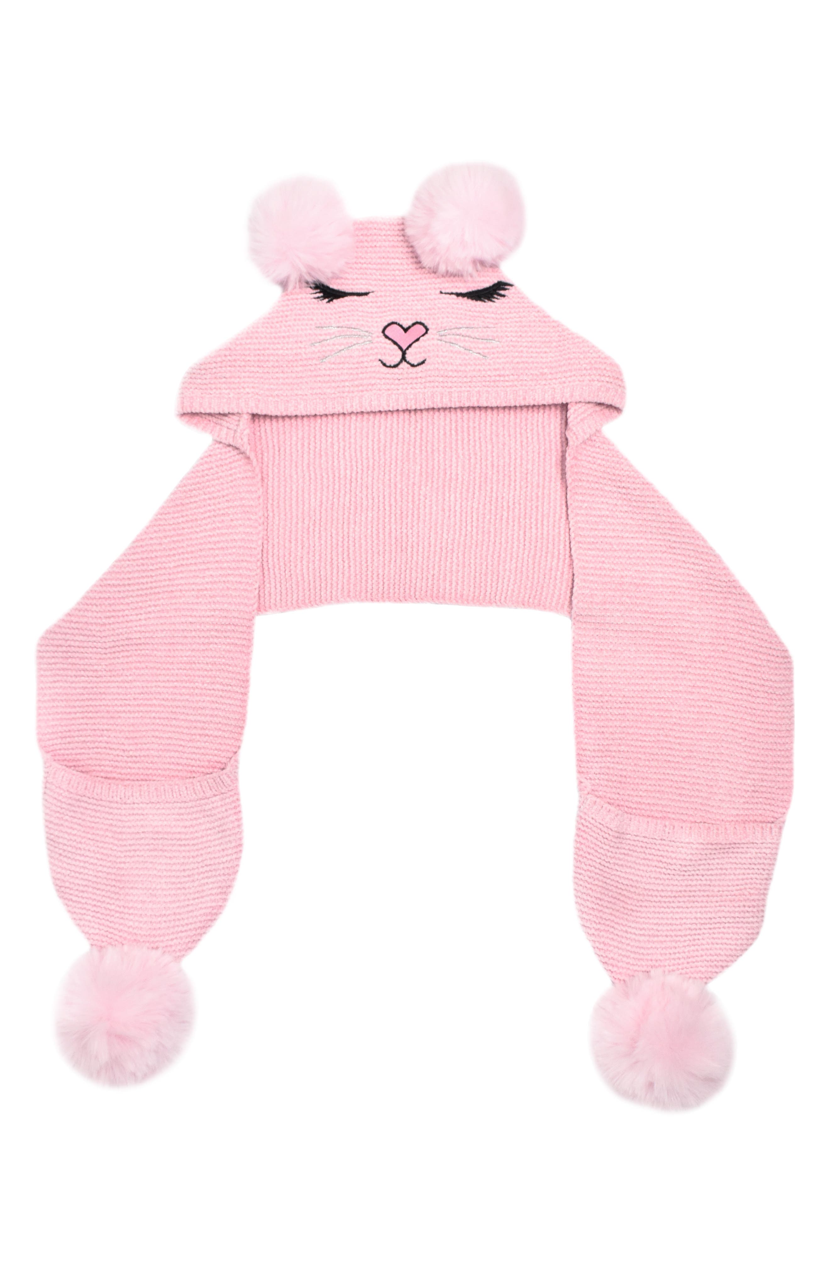 Kids' Bella Kitty Hooded Scarf