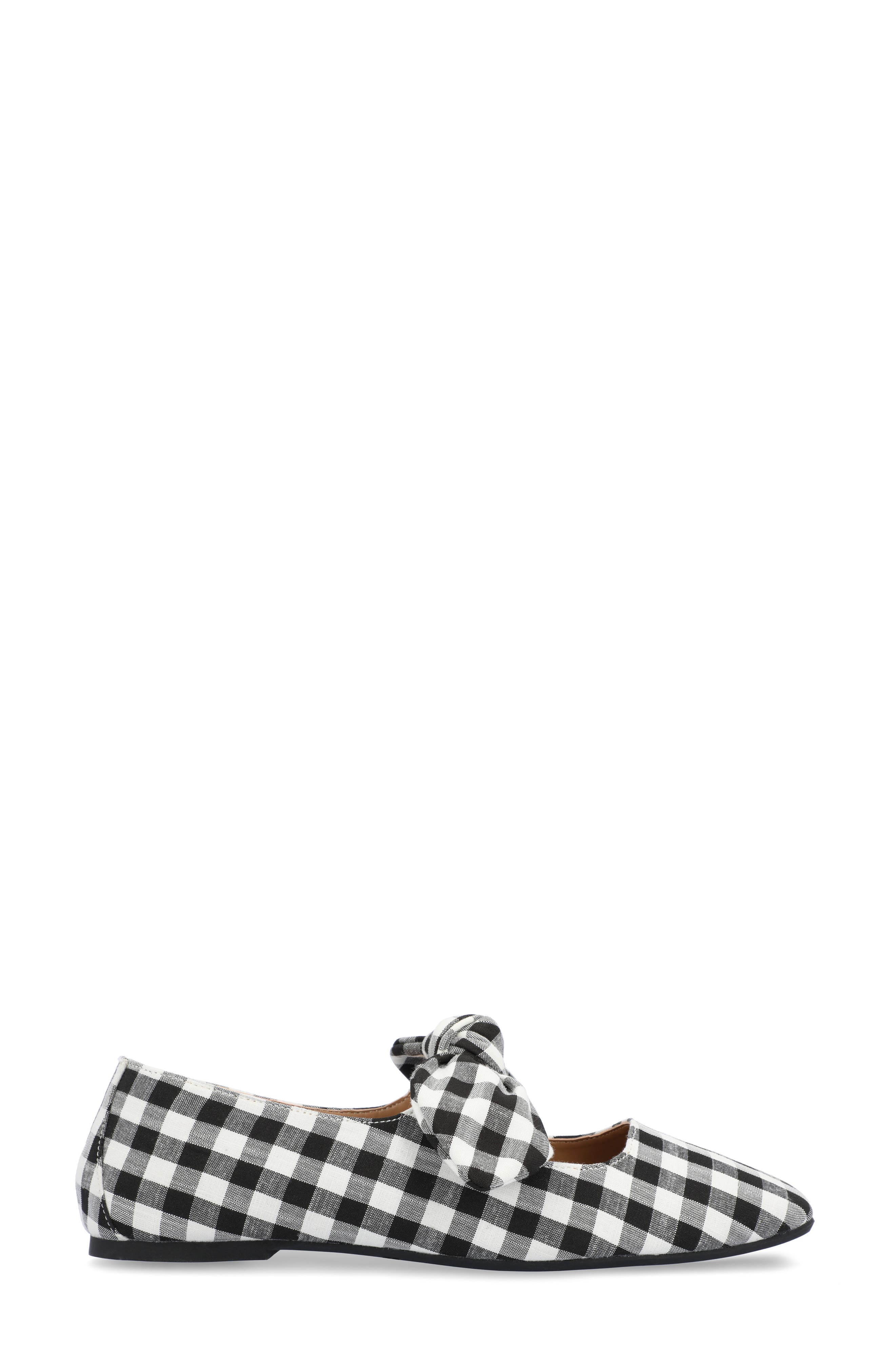 Seraline Ballet Flat, Alternate, color, PLAID/ BLACK