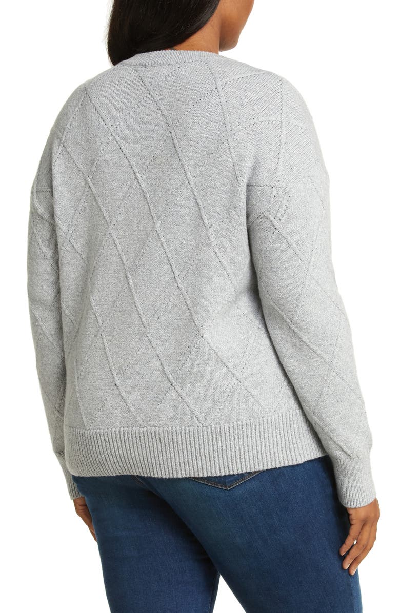 Caslon<sup
®</sup
Diamond Pattern Sweater, Alternate, color,