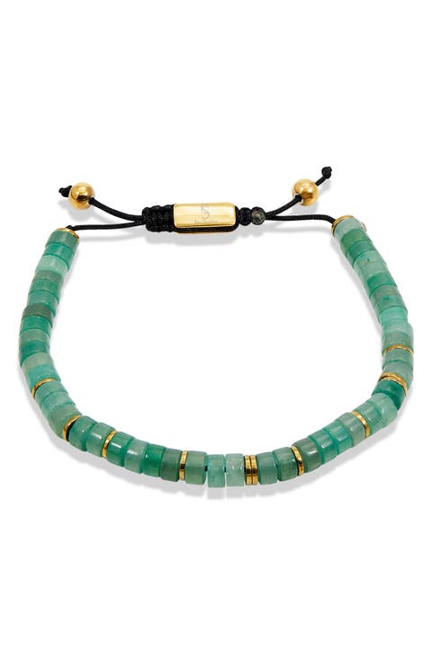 Aventurine Adjustable Slider Bracelet