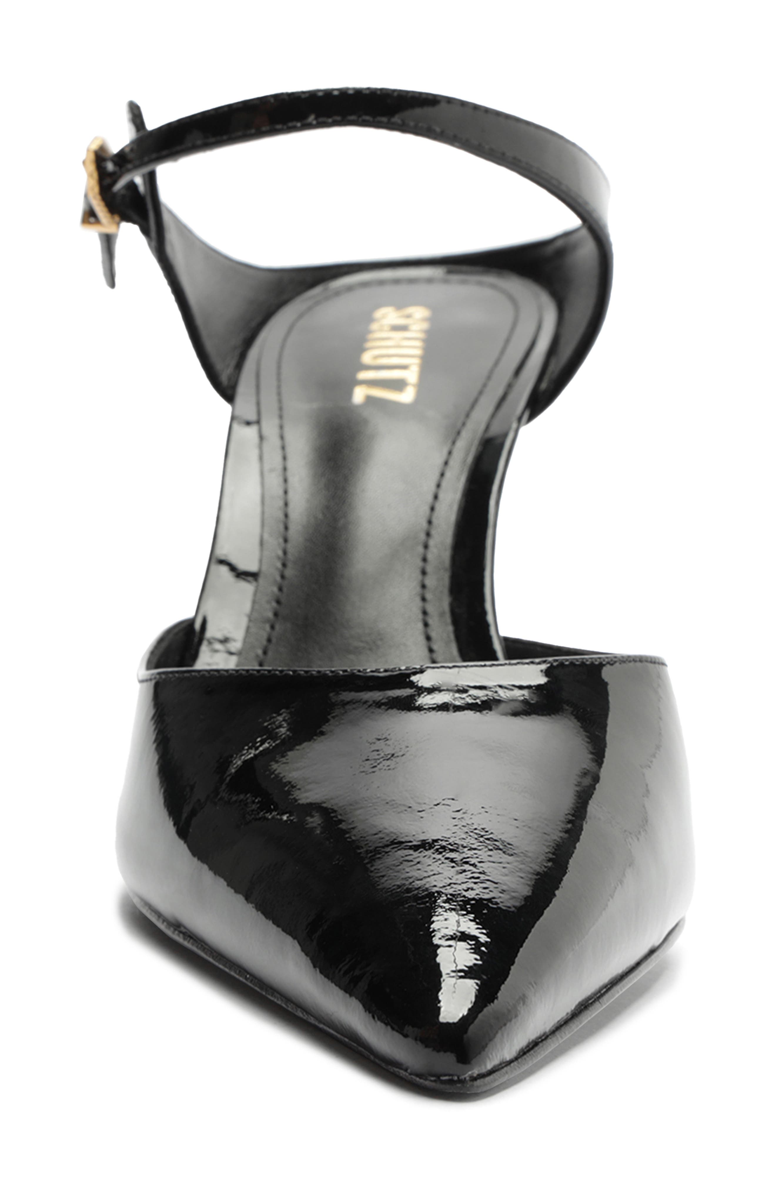 Schutz Laura Ankle Strap Pointed Toe Mule, Alternate, color, 