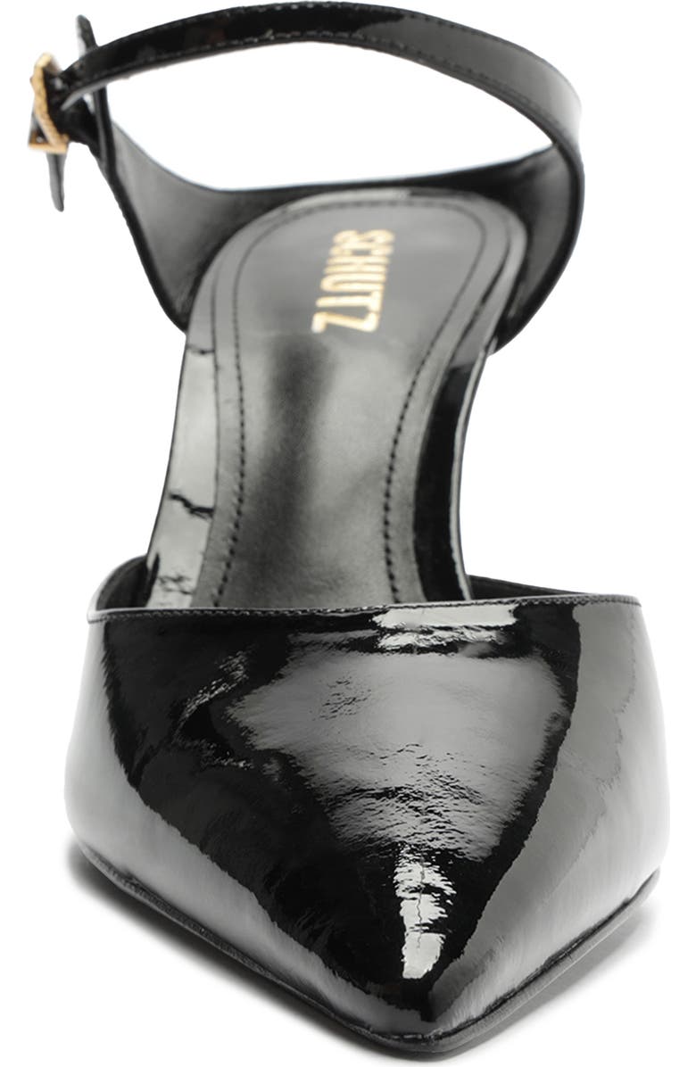 Schutz Laura Ankle Strap Pointed Toe Mule, Alternate, color,