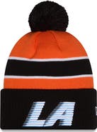 New Era Men's New Era Orange/Black LA Clippers 2025/26 City Edition Cuffed Knit Hat with Pom
