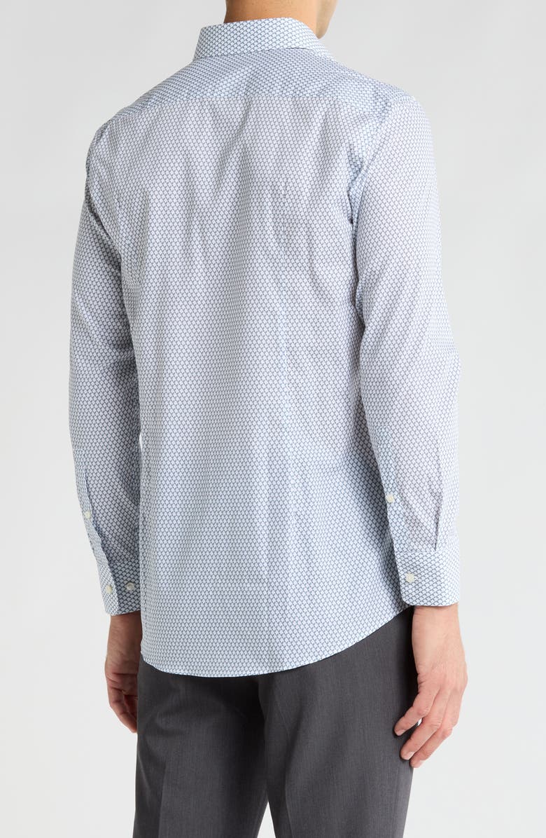 HUGO Mabel Sharp Fit Geometric Print Dress Shirt, Alternate, color,