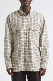 Dries Van Noten Cromo Check Button-Down Shirt