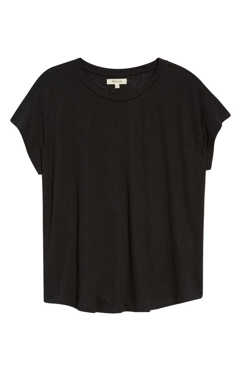 Madewell Linen Blend Asbury Tee, Main, color, 