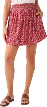 Faherty Emery Smocked Waist Skirt