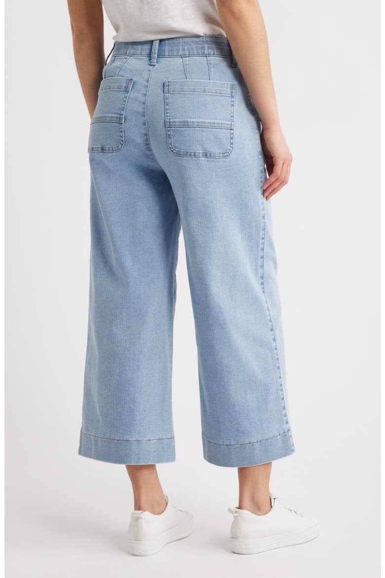Whitney Skyrise Crop Wide Leg Jeans, Alternate, color, LIGHT BLUE