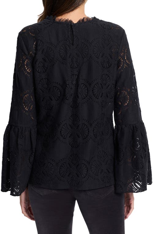 Nic + Zoe Nic+zoe Lace Stitch Bell Sleeve Top