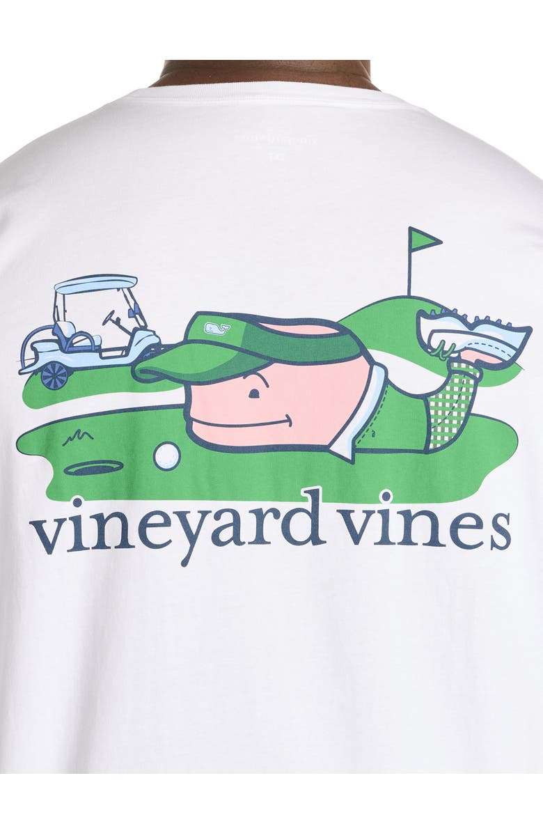 vineyard vines Big & Tall Golfer Whale Graphic Pocket T-Shirt, Alternate, color, White Cap