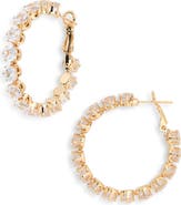 Tasha Stone Hoop Earrings