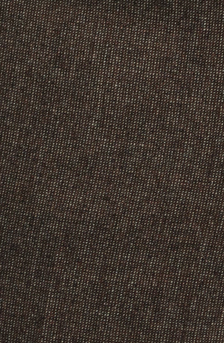 Zanella Devon Flat Front Stretch Wool & Cashmere Dress Pants, Alternate, color, Brown