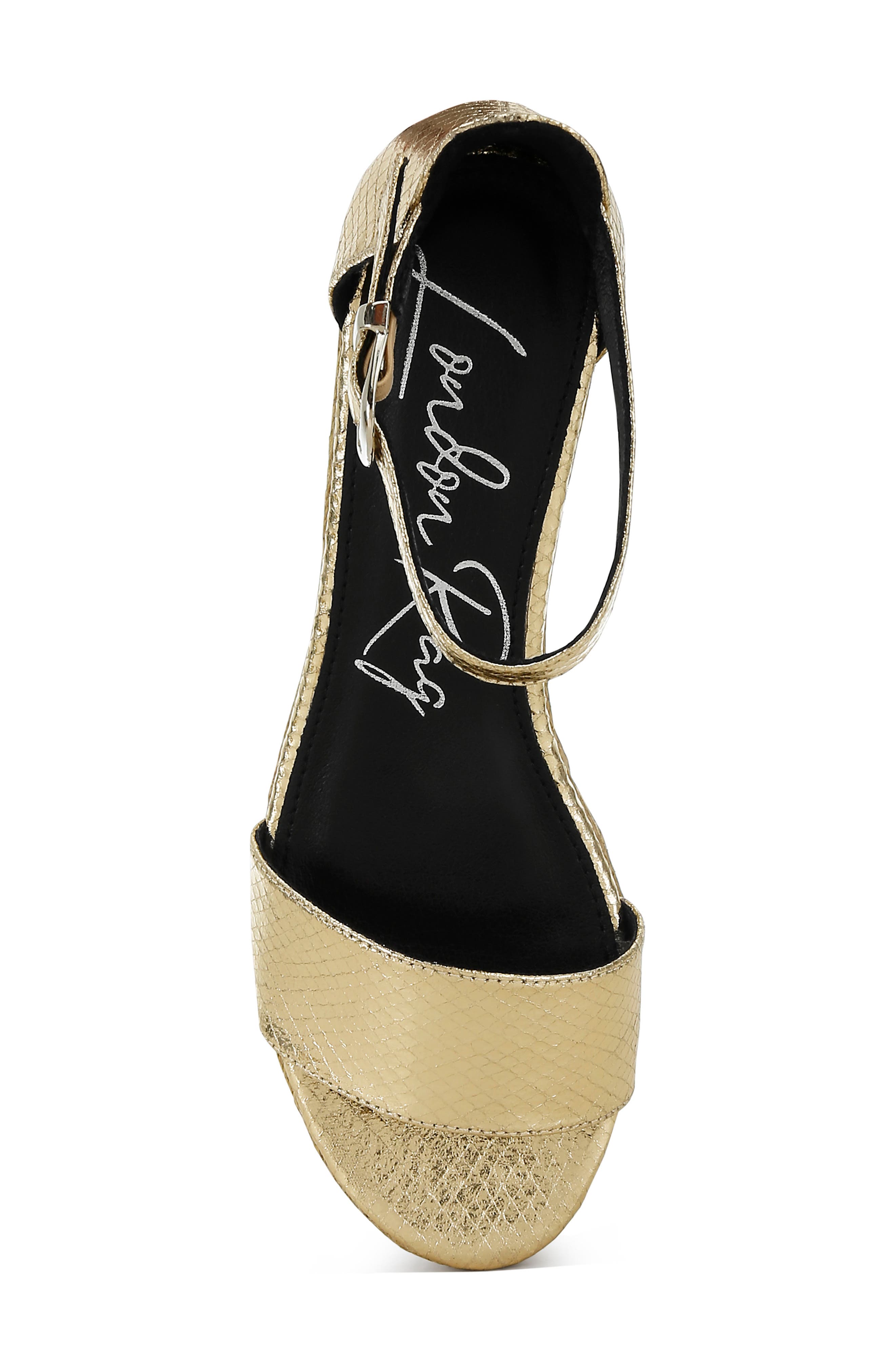 LONDON RAG Utah Platform Wedge Espadrille Sandal, Alternate, color, Gold