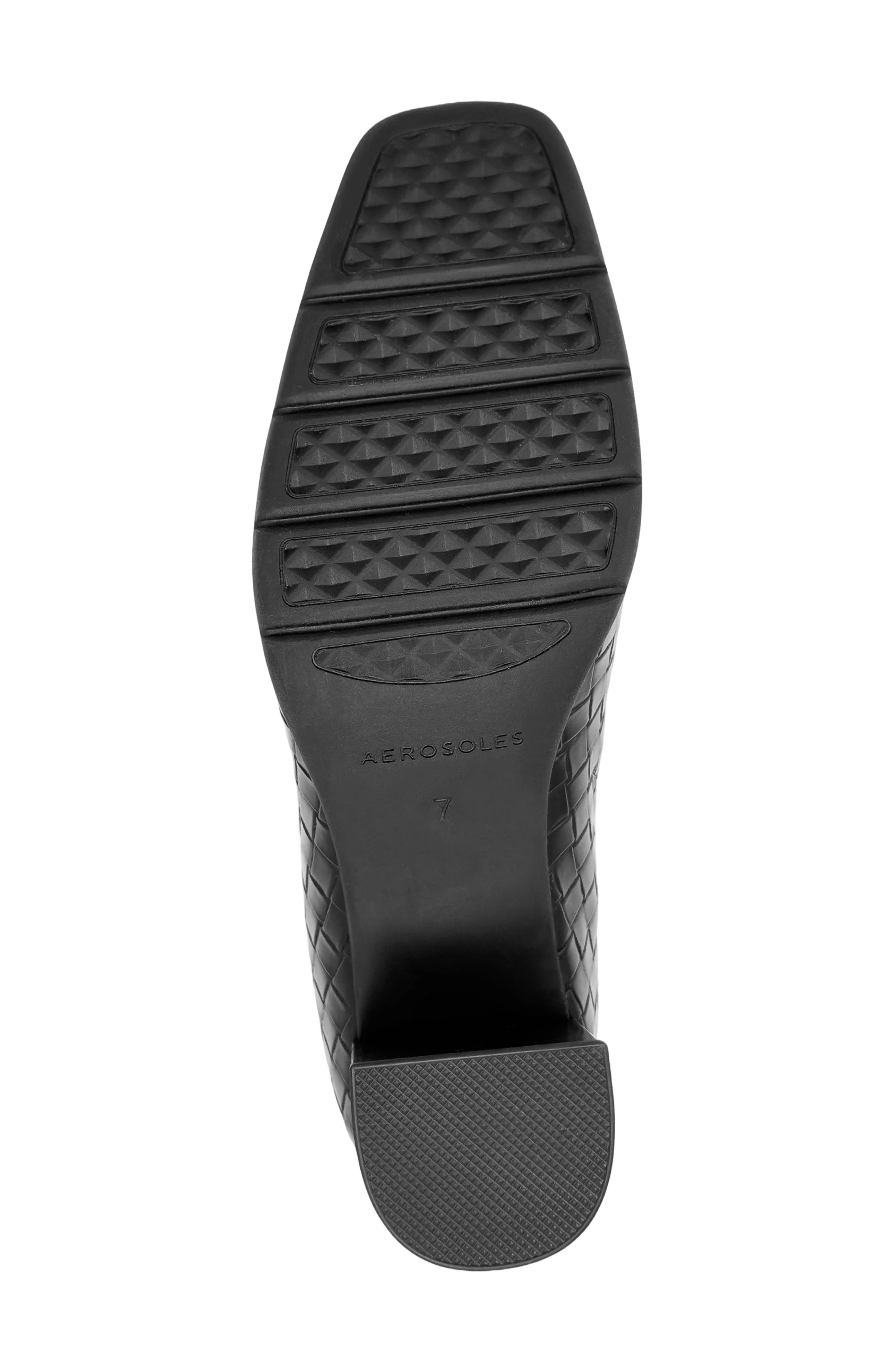 Maddy Heeled Mule, Alternate, color, BLACK FX EMBOSSED WOVEN