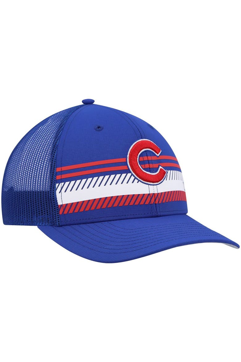 Men's '47 Royal Chicago Cubs Cumberland Trucker Snapback Hat, Alternate, color, Royal