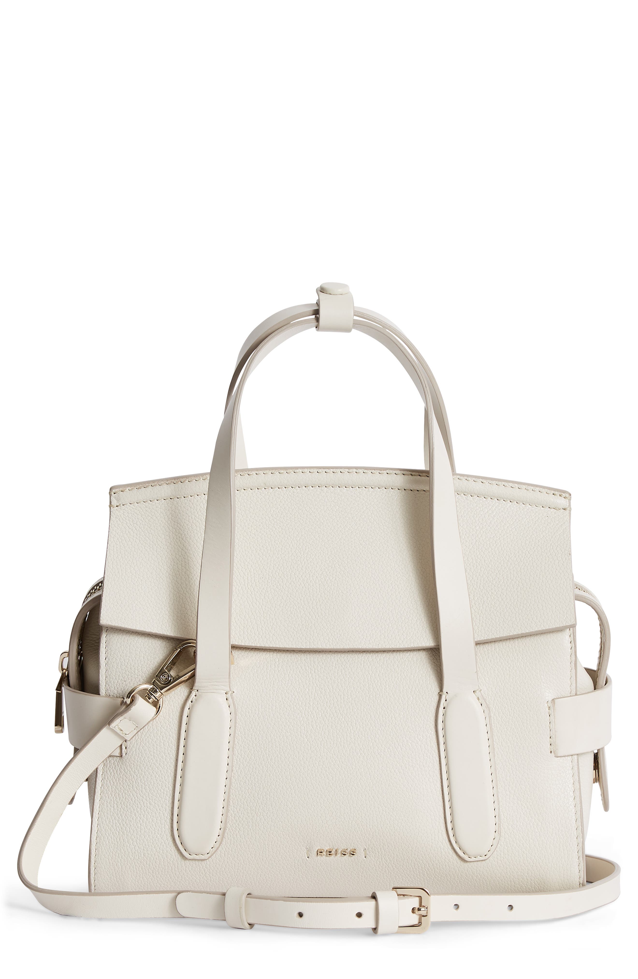 Sophie Leather Crossbody Bag, Main, color, OFF-WHITE
