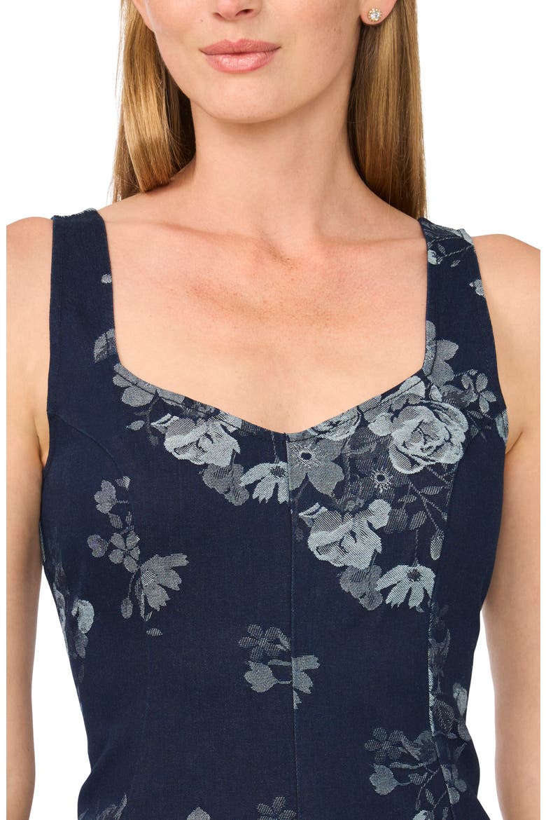 Square Neck Denim Minidress, Alternate, color, CLASSIC NAVY