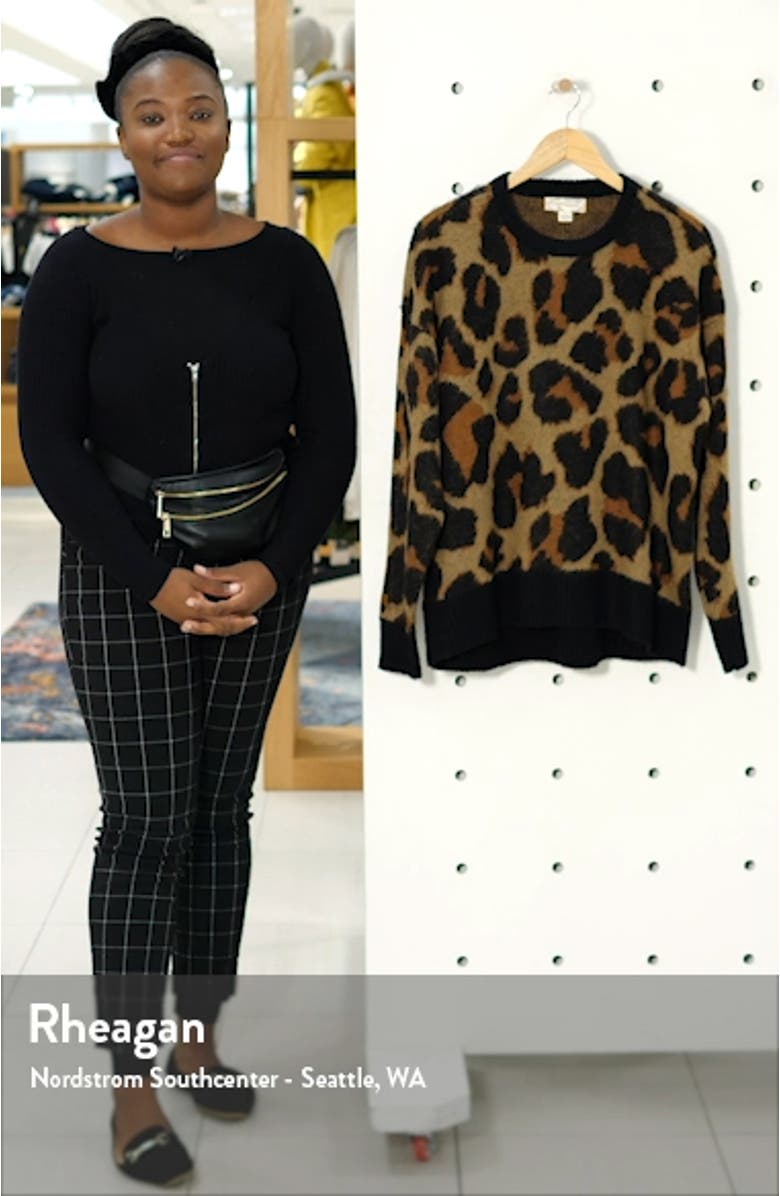 Bronzer Leopard Jacquard Sweater, sales video thumbnail