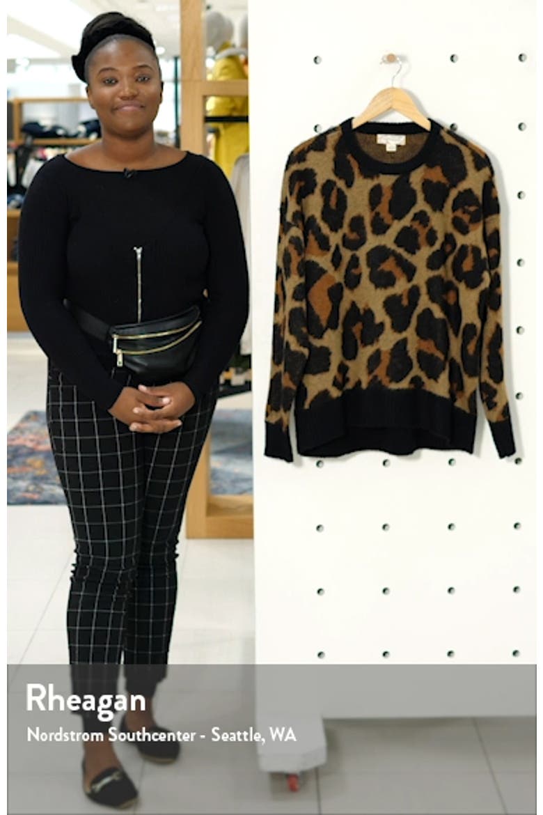 Bronzer Leopard Jacquard Sweater video