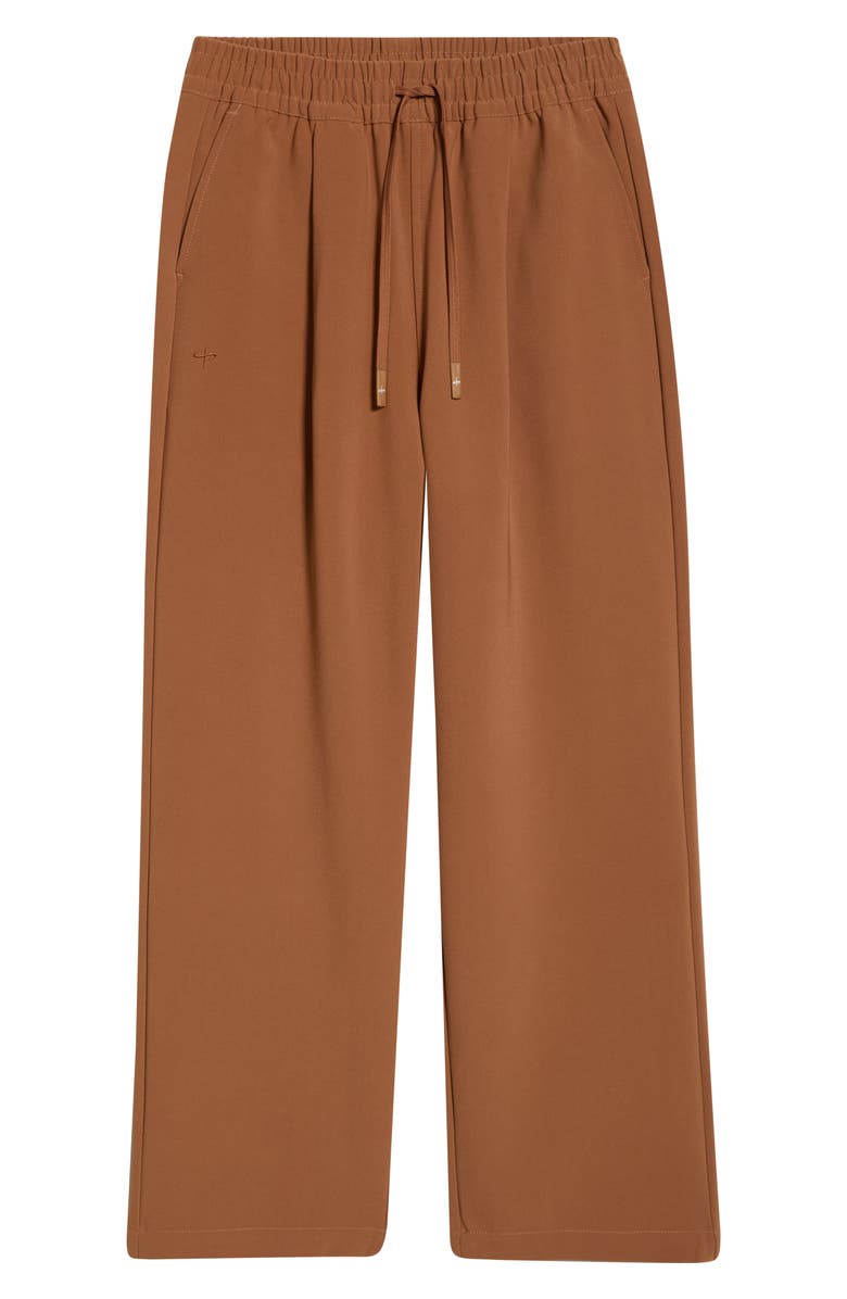 SANTO STUDIO Veloce Cotton Neoprene Track Pants, Alternate, color, Tan